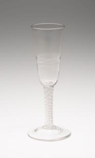 Toasting Ale Glass, c. 1760, England, Glass, 19.8 cm (7 13/16 in.)