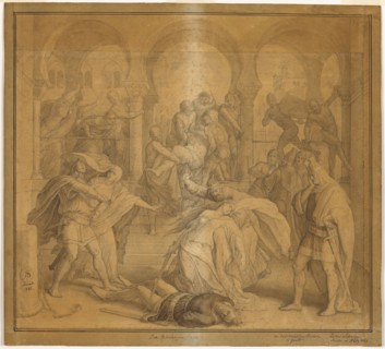 The Nibelungen’s End, The Death of Kriemhild, 1845, Julius Schnorr von Carolsfeld, German,