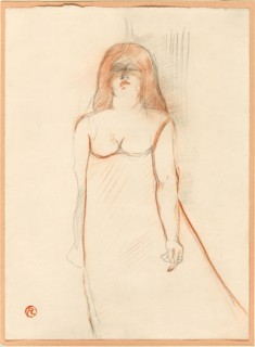 Mademoiselle Cocyte, 1900, Henri de Toulouse-Lautrec, French, 1864–1901, France, Red and black
