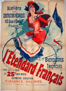 l’Etendard Francais, 1891, Jules Chéret, (French, 1836-1932), printed by Imprimerie Chaix, France,