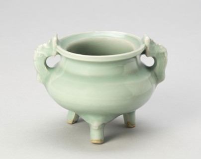 Tripod Incense Burner (Censer) with Monster-Head Feet and Loop Handles, Southern Song dynasty