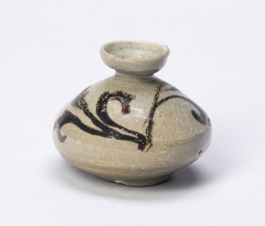 Oil Bottle with Scrolling Leaves, Goryeo dynasty (918–1392), 12th century, Korean, South Korea,
