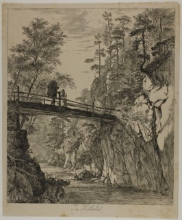 In Höllenthal, c. 1818, Johann Christoph Erhard, German, 1795-1822, Germany, Etching on tan wove