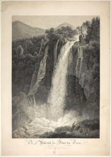 The Waterfall of Velino Near Terni, Rome, 1795, Friedrich Wilhelm Gmelin, German, 1760-1820,