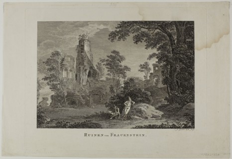 Ruins of Frauenstein, 1810, Christian August Günter, German, 1759-1824, Germany, Etching on paper,