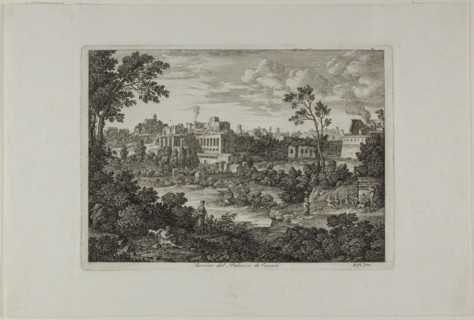 Ruins of the Palace of the Caesars, plate 18 from Die Römische Ansichten, 1810, Joseph Anton Koch,