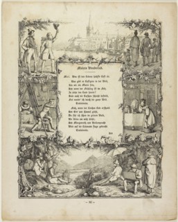 The Painter’s Wandering Song, 1837, Rudolph von Normann, German, 1806-1882, Germany, Etching on