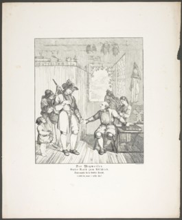 The Signpost, plate ten from Zehn Blätter zu Hebels Alemannischen Gedichten, 1820, Sophie Reinhard