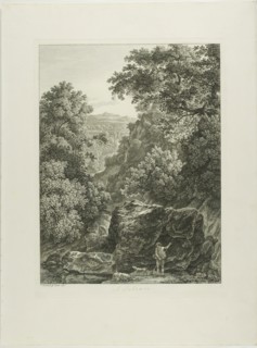 A Subiaco, from Malerisch Radierte Prospekte aus Italien, 1792, Johann Christian Reinhart, German,