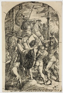 Hagen Leaves Siegfried’s Body to be Carried Home from the Forest, n.d., Julius Schnorr von