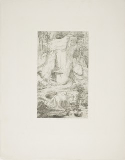 A Hermit Leading his Horse to Water, 1840, Moritz von Schwind, Austrian, 1804-1871, Austria,
