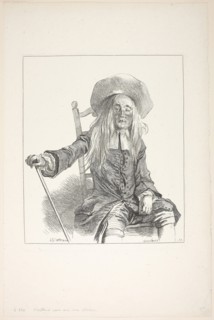 Man Seated on a Chair, 1721/26, François Boucher (French, 1703-1770), after Jean Antoine Watteau