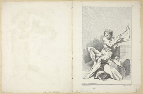 Academic Nude (recto and verso), from Seconde Livre de Figures d’Academies gravées en Partie par