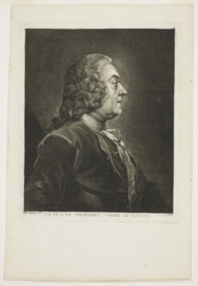 Philippe Claude Tubières, Comte de Caylus, 1770, Jean Baptiste André Gautier d’Agoty, French,