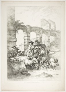 Plate Twelve of 38 from Oeuvres de J. B. Huet, 1796–99, Jean Baptiste Huet, French, 1745-1811,
