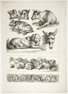 Plate Twenty of 38 from Oeuvres de J. B. Huet, 1796–99, Jean Baptiste Huet, French, 1745-1811,