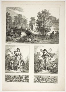 Plate 22 of 38 from Oeuvres de J. B. Huet, 1796–99, Jean Baptiste Huet, French, 1745-1811, France,