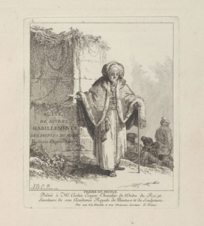 Woman of the People, plate one from Divers Habillements des Peuples du Nord, 1765, Jean Baptiste Le