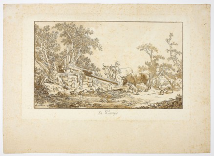 The Pump, 1771, Jean Baptiste Le Prince, French, 1734-1781, France, Etching on paper, 190 × 304 mm