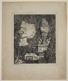 Antique Ruined Statuary, 1767/70, Jean-Laurent Legeay, French, 1710-1786, France, Etching on ivory