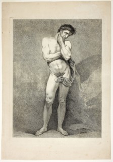 Figure, from Six Figures Académiques, n.d., Carle Vanloo, French, 1705-1765, France, Etching on