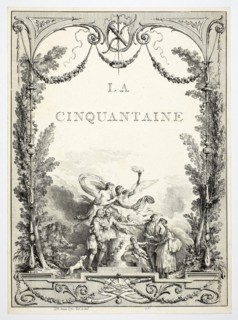 The Fifty, 1771, Jean Michel Moreau, French, 1741-1814, France, Etching with roulette and stipple