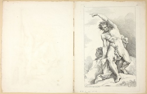 Figure (recto and verso), from Premier livre de figures d’Academies gravées en Partie par les
