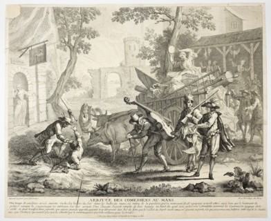 Arrival of the Comedians, n.d., Jean-Baptiste Oudry, French, 1686-1755, France, Etching on paper,