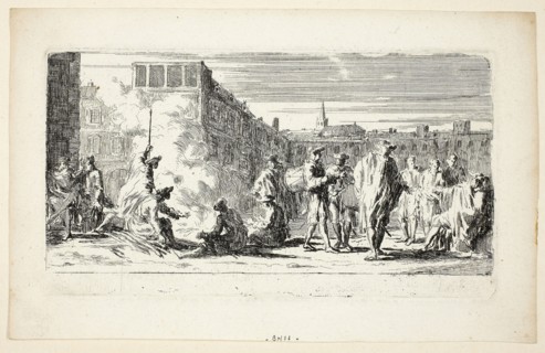 The Encampment, c. 1675, Joseph Francois Parrocel, French, 1704-1781, France, Etching on paper, 89