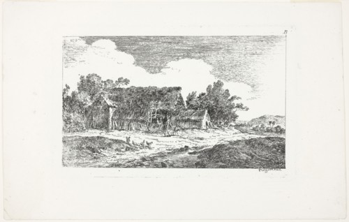 Landscape, from Deuxieme Cahier de Paysage, 1772, Nicolas Pérignon, French, 1726-1782, France,