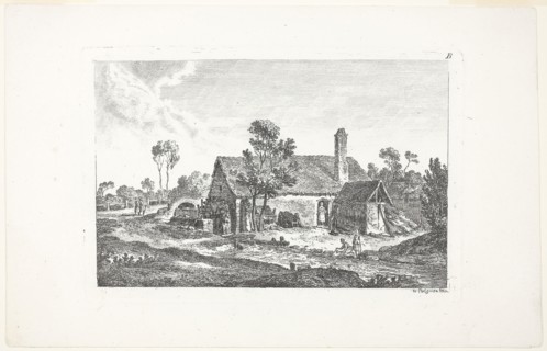 Landscape, from Deuxieme Cahier de Paysage, 1772, Nicolas Pérignon, French, 1726-1782, France,