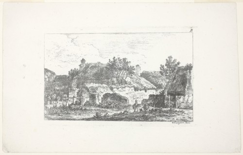 Landscape, from Deuxieme Cahier de Paysage, 1772, Nicolas Pérignon, French, 1726-1782, France,