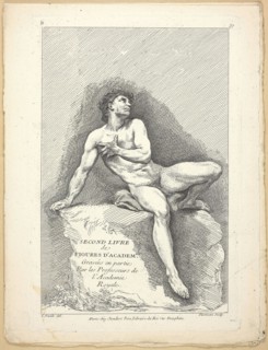 Figure (recto and verso), from Seconde livre de figures d’Academies gravées en Partie par les
