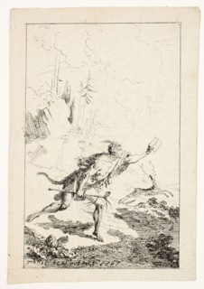 Messenger Sent to M. Saint-Denis, by M. Belle-Isle, Prisoner, plate three from Les Nouveaux Voyages