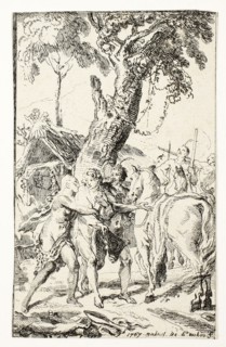 The Escape of M. de Belle-Isle, Prisoner in the Attakapas, plate four from Les Nouveaux Voyages aux