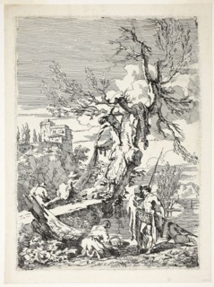 The Return from Fishing, n.d., Claude Joseph Vernet, French, 1714-1789, France, Etching on cream