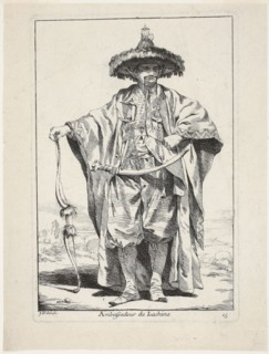 The Chinese Ambassador, plate fifteen from Caravanne du Sultane à la Mecque, c. 1748, Joseph–Marie