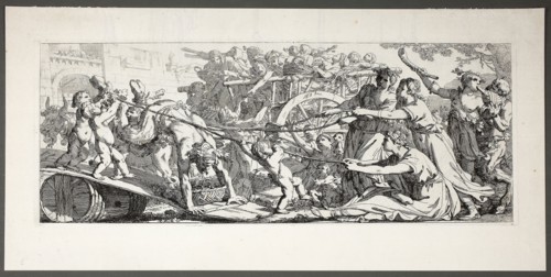 Return from the Vineyards, plate three of four from Le Travaux de la Vendange, 1750, Joseph–Marie