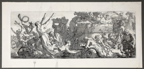 Arrival at the Grape Press, plate four of four from Le Travaux de la Vendange, 1750, Joseph–Marie