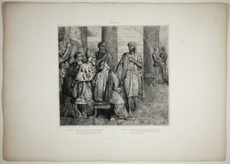 She Lov’d Me for the Dangers, plate three from Othello, 1844, Théodore Chassériau, French,
