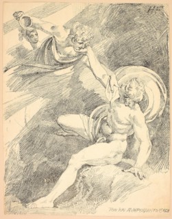 Heavenly Ganymede, plate XV from the second issue of Specimens of Polyautography, 1804, published