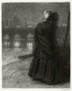 Bridge of Sighs, 1858, Sir John Everett Millais, English, 1829-1896, England, Etching on ivory