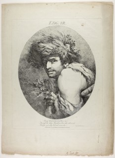 Edgar, 1775, John Hamilton Mortimer, English, 1740-1779, England, Etching on ivory laid paper, 398