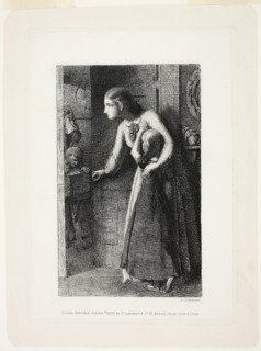 The Haunted House, 1858, Simeon Solomon, English, 1840-1905, England, Etching on ivory wove paper,