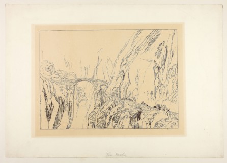 Via Mala, c. 1815, Joseph Mallord William Turner, English, 1775-1851, England, Etching in brown on
