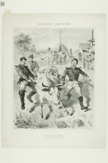 Campaign Sketches: Foraging, 1863, Winslow Homer, American, 1836–1910, United States, Tint