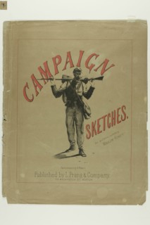 Campaign Sketches: Part I, Cover, 1863, Winslow Homer, American, 1836–1910, United States, Color
