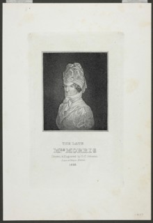 The Late Mrs. Morris, 1828, David Claypoole Johnston, American, 1798–1865, United States, Engraving