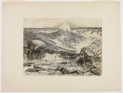 The Rapids Above Niagara, 1886, Thomas Moran, American, born England, 1837-1926, United States,