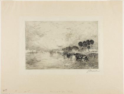 Morning on St. John’s, Florida, 1886, Thomas Moran, American, born England, 1837-1926, United